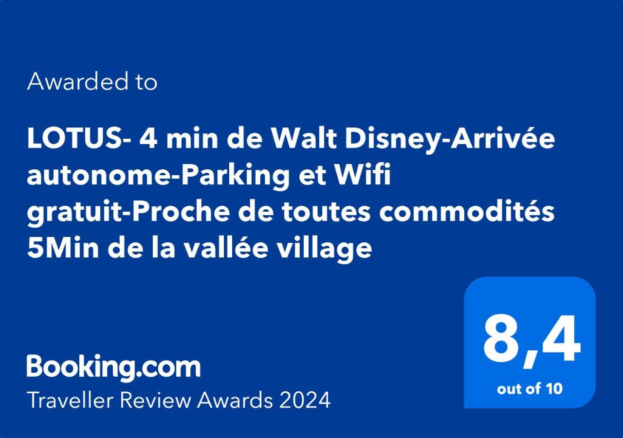 Lotus- 4 Min De Walt Disney-Arrivee Autonome-Parking Et Wifi Gratuit-Proche De Toutes Commodites 5Min De La Vallee Village Chessy  Eksteriør billede